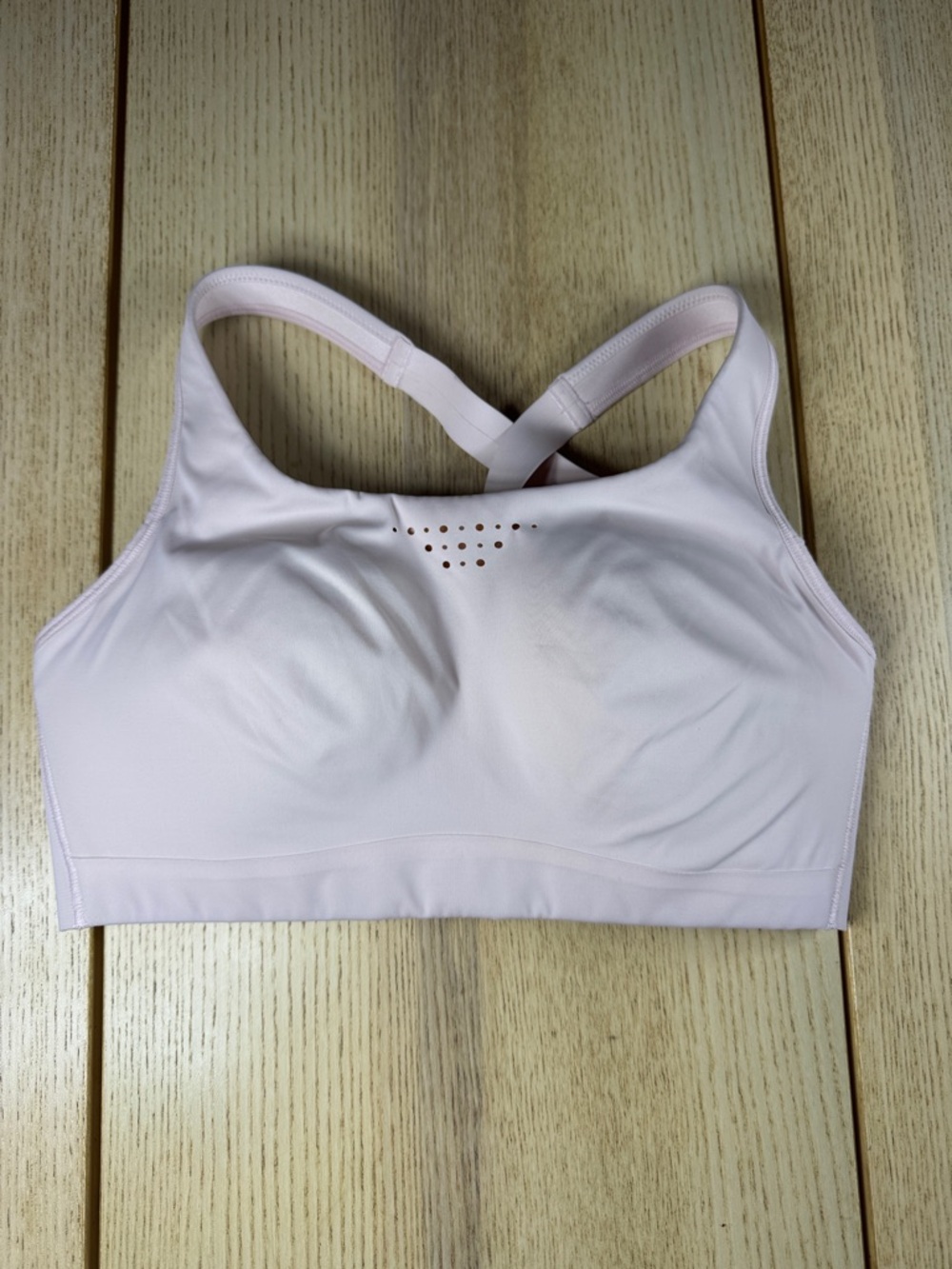 Athleta Pale Pink Seamless Crossback‎ Sports Bra